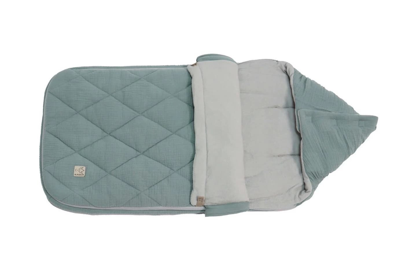 Kaiser Fußsack Anny Sommer Kinderwagen Musselin Grün - Bild 5