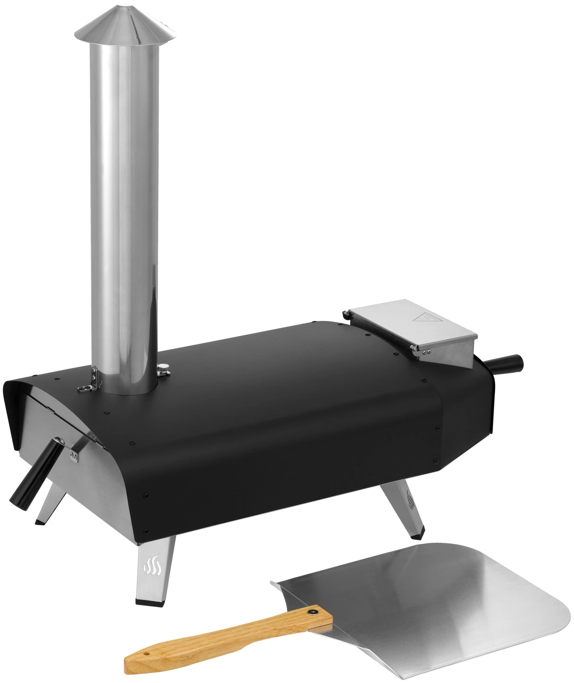 TEPRO Pellet Pizzaofen Danbury Grillkamin Schwarz/Edelstahl - Bild 2