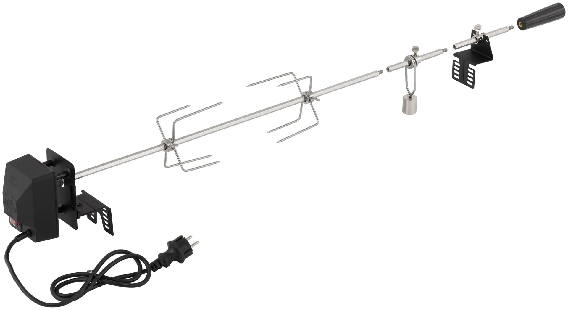 TEPRO Grillspieß-Set Stahl Silber/Schwarz