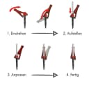 Krinner Schirmhalter Vario Drill Erdanker Sonnenschirmständer Rot Bild 5