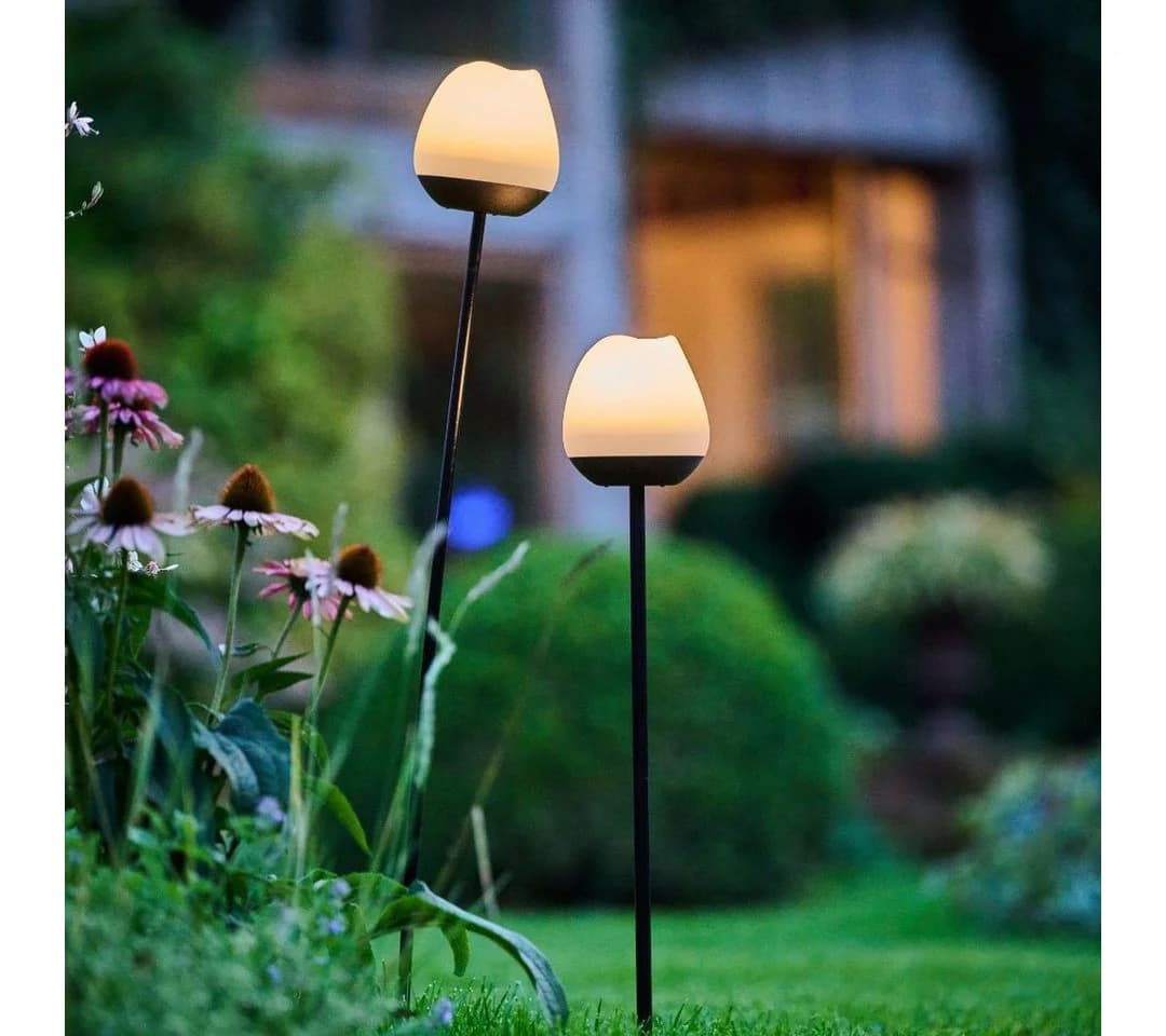 lumix Solar Flower Rosy LED Solarleuchte mit Farbwechsel - Bild 2