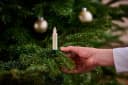 LUMIX LED-Christbaumkerzen SuperLight Flame Mini Basis Elfenbein Bild 4
