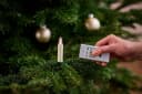 LUMIX LED-Christbaumkerzen SuperLight Flame Mini Basis Elfenbein Bild 5