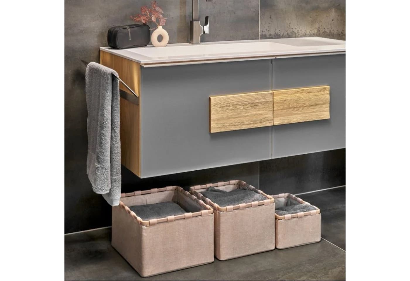 REISENTHEL® Aufbewahrungsbox Framebox S Twist Coffee Polyester - Bild 5