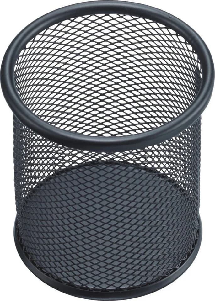 HELIT Tischaufsatz Stifteköcher Mesh Metall Schwarz - Bild 2