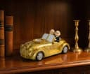 Kremers Schatzkiste Spardose XXL Goldhochzeit 50 Jahre Gold-Paar im Oldtimer Handbemalt Bild 3