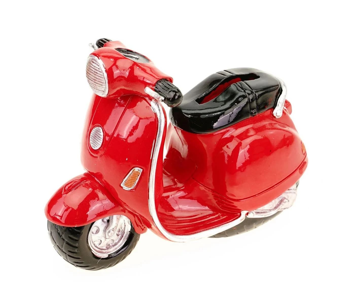 Kremers Schatzkiste Motorroller-Spardose Rot Handbemalt - Bild 2