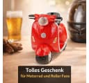 Kremers Schatzkiste Motorroller-Spardose Rot Handbemalt Bild 4