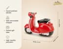 Kremers Schatzkiste Motorroller-Spardose Rot Handbemalt Bild 5