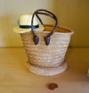 Kremers Schatzkiste Urlaubskasse Strandtasche handbemalt Spardose Bild 3