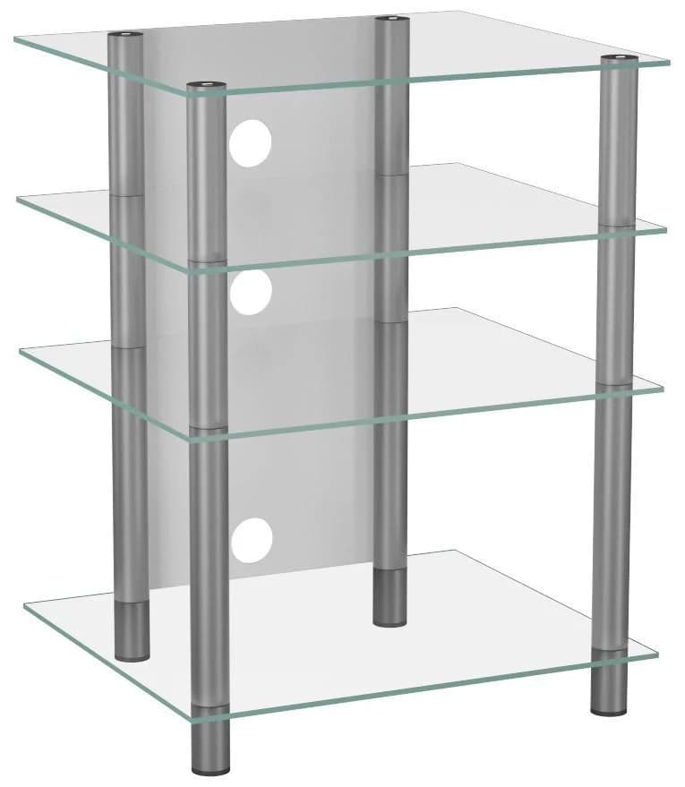 VCM Phonotisch Aluminium Glas Klarglas Silber - Bild 4
