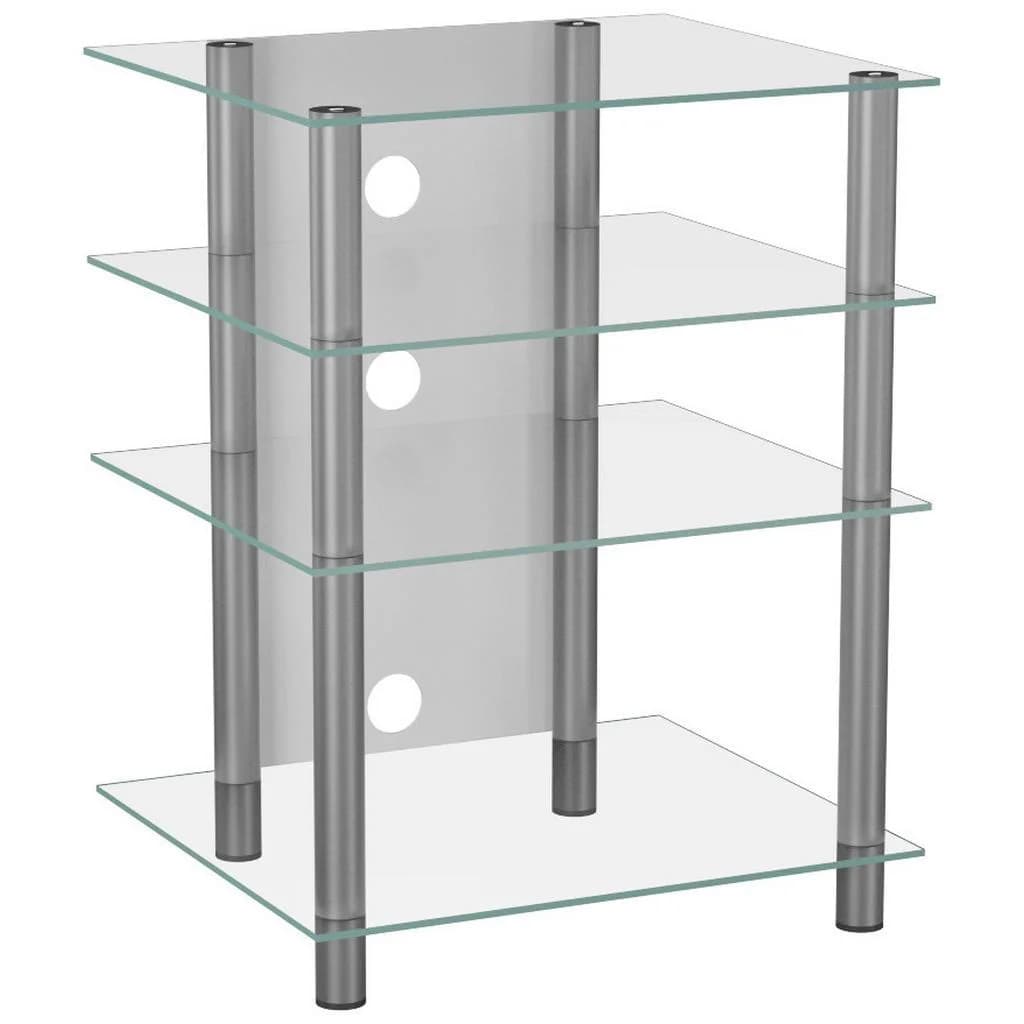 VCM Phonotisch Aluminium Glas Klarglas Silber - Bild 5