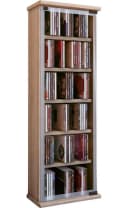 VCM Media-Regal Classic Braun Glastür Holzstruktur Bild 3