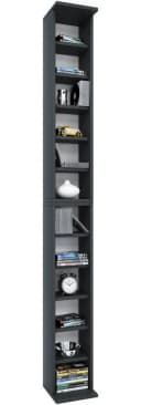 VCM Holzregal Bigol Schwarz CD DVD Aufbewahrung Bild 3