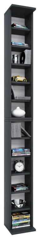 VCM Holzregal Bigol Schwarz CD DVD Aufbewahrung Bild 5