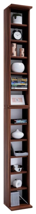 VCM Standregal Bigol Braun Holzstruktur CD DVD Aufbewahrung Bild 5