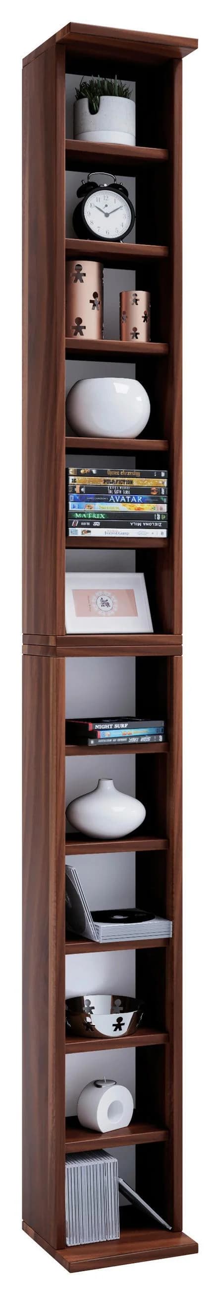 VCM Standregal Bigol Braun Holzstruktur CD DVD Aufbewahrung - Bild 5