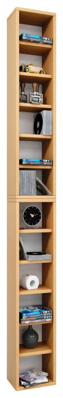 VCM Holzregal Bigol Standregal Buche für CDs und DVDs Bild 4
