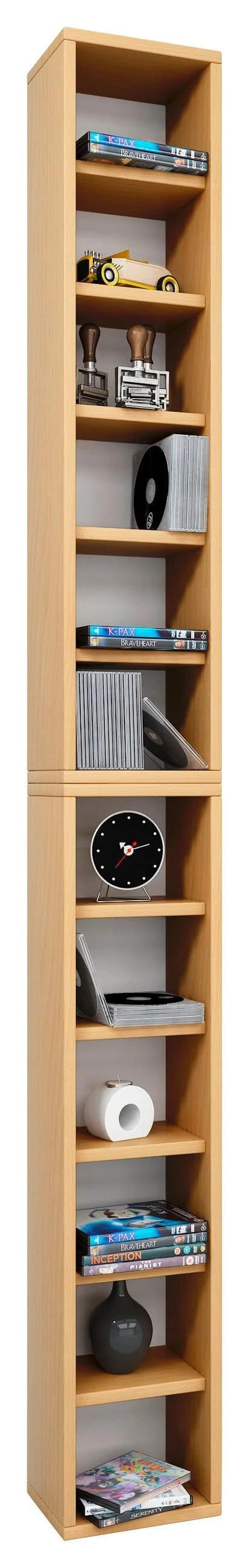 VCM Holzregal Bigol Standregal Buche für CDs und DVDs - Bild 4