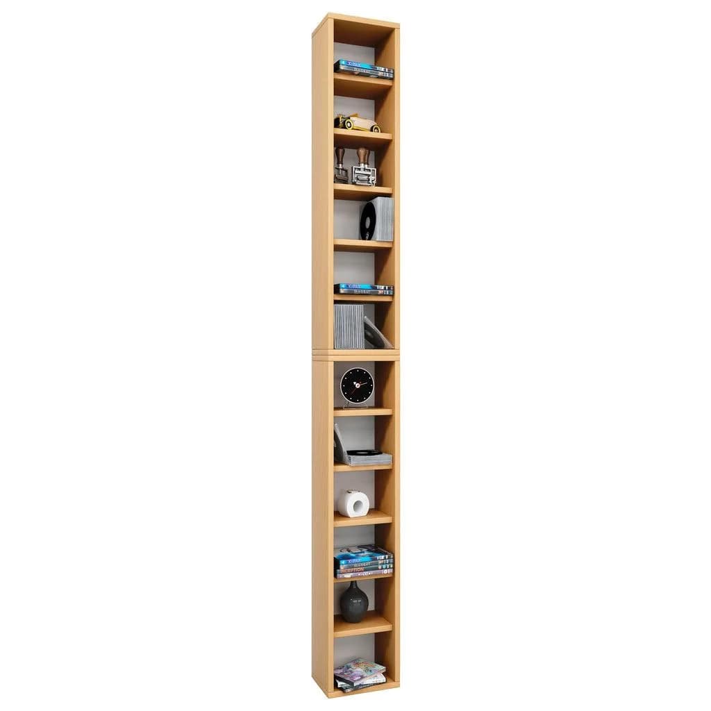VCM Holzregal Bigol Standregal Buche für CDs und DVDs - Bild 5