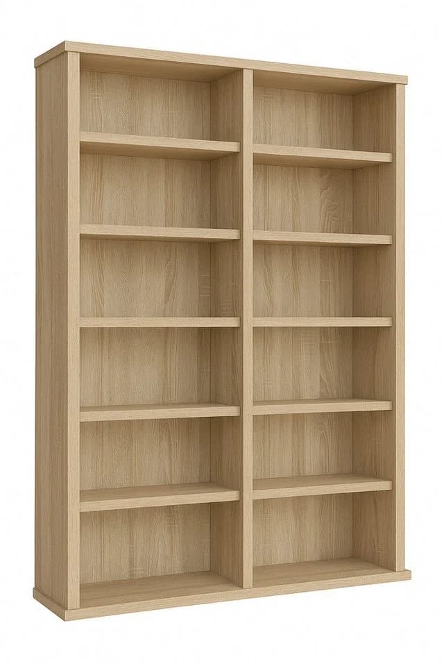 VCM Ronul CD DVD Regal Braun Holzstruktur 10 Böden - Bild 2