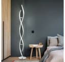 JUST LIGHT LED Stehlampe Silber Dimmbar Modern Bild 1