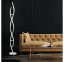 JUST LIGHT LED Stehlampe Silber Dimmbar Modern Bild 3
