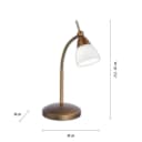 Paul Neuhaus LED Tischleuchte PINO Weiss Gold Flexarm Touchdimmer Bild 4