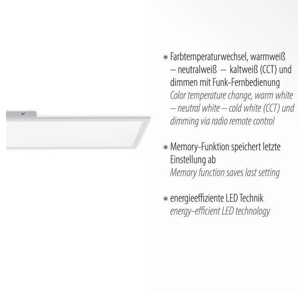 JUST LIGHT LED Deckenleuchte "Flat" 24 W CCT Farbwechsel Dimmbar - Bild 2