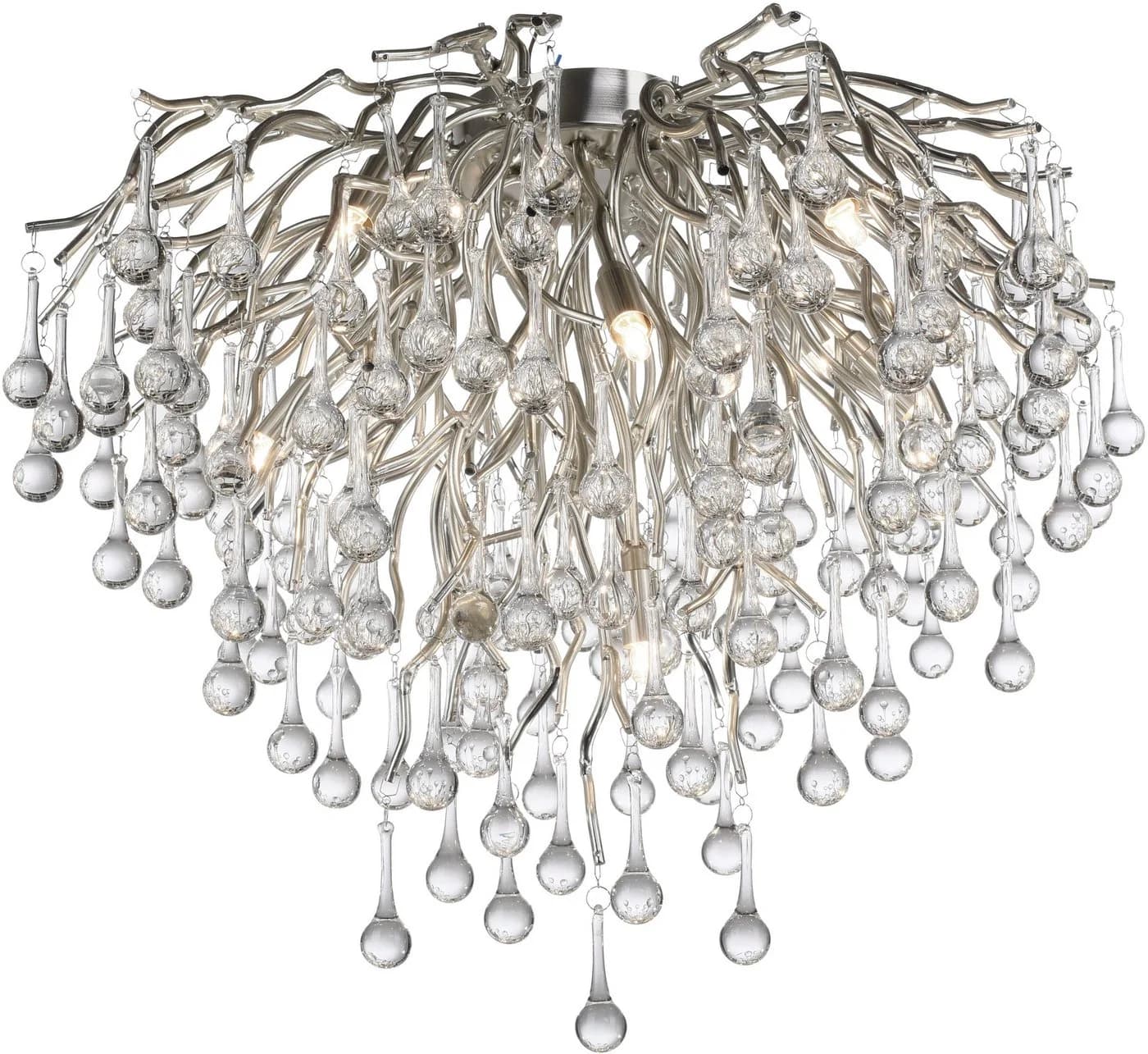 PAUL NEUHAUS ICICLE Kronleuchter Grau Silber 9-fach G9 - Bild 2