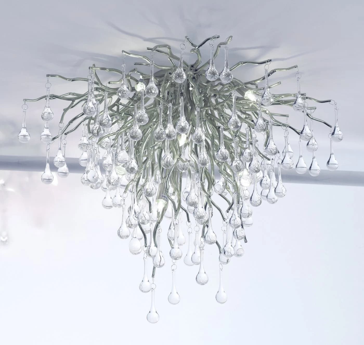 PAUL NEUHAUS ICICLE Kronleuchter Grau Silber 9-fach G9 - Bild 5