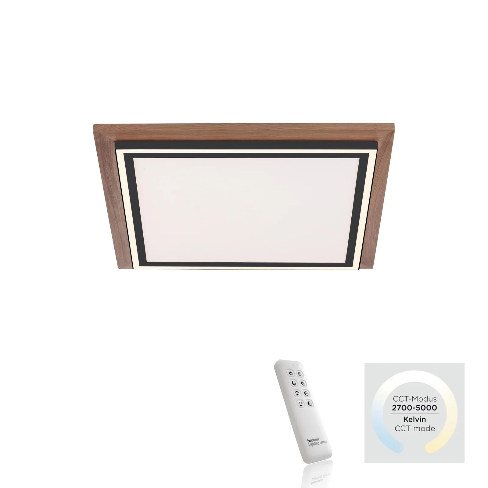 Paul Neuhaus Palma LED-Deckenlampe CCT Quadrat