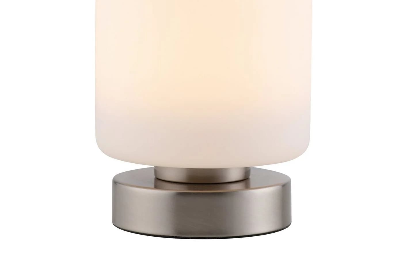 Paul Neuhaus LED-Tischlampe Bota, stahlfarben, Glas, dimmbar - Bild 3