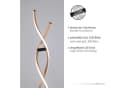 Paul Neuhaus Stehlampe POLINA Schwarz LED Dimmbar Modern Bild 3