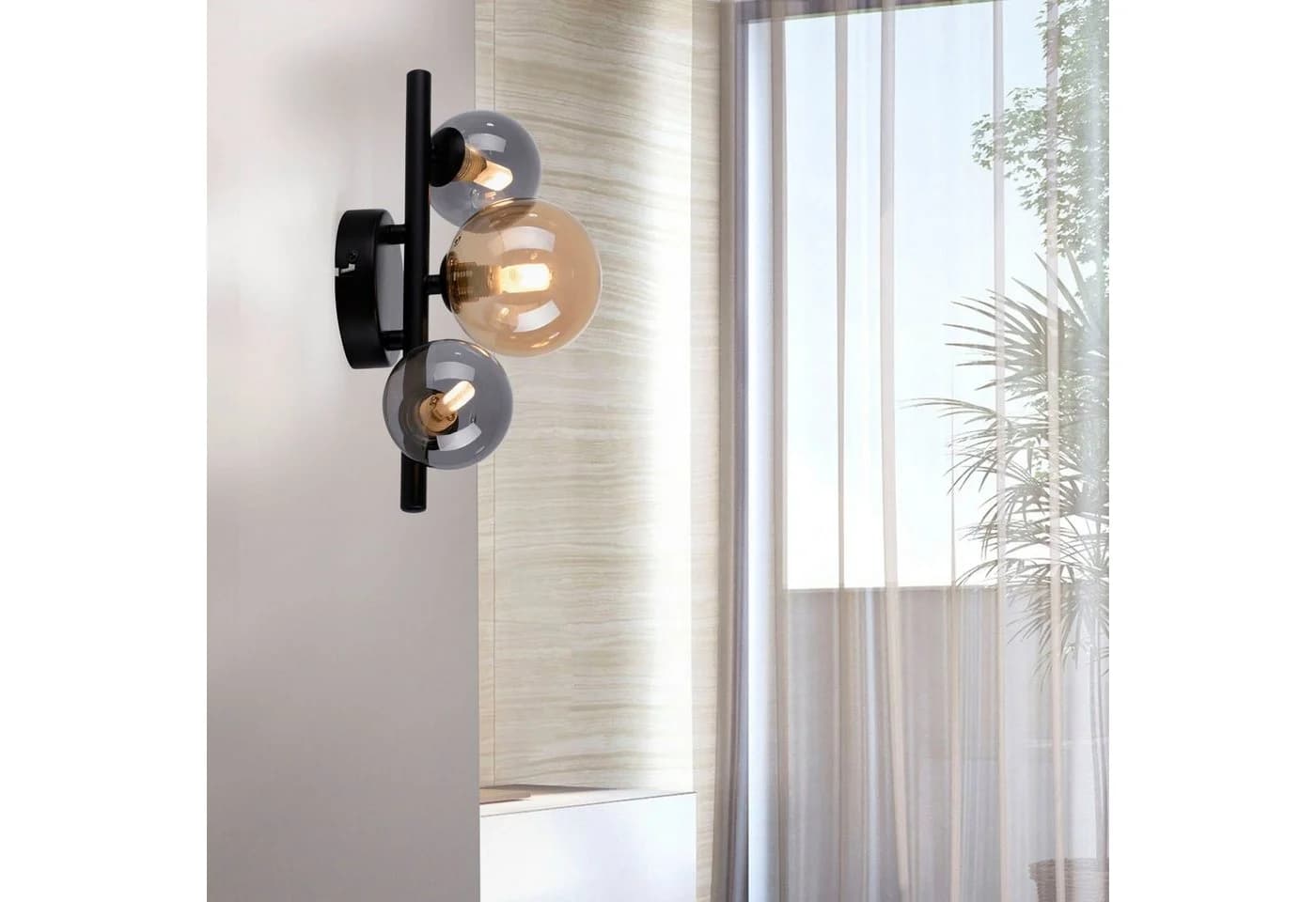 PAUL NEUHAUS LED Wandleuchte POPSICLE Schwarz 3x G9 LED