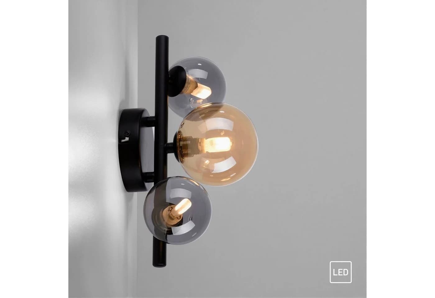 PAUL NEUHAUS LED Wandleuchte POPSICLE Schwarz 3x G9 LED - Bild 4