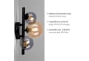 PAUL NEUHAUS LED Wandleuchte POPSICLE Schwarz 3x G9 LED Bild 5