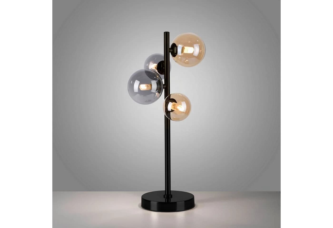 PAUL NEUHAUS Tischleuchte POPSICLE Schwarz 4x LED G9 Warmweiß
