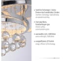 Paul Neuhaus LED Deckenleuchte Kristall dimmbar warmweiß 32 W Bild 4