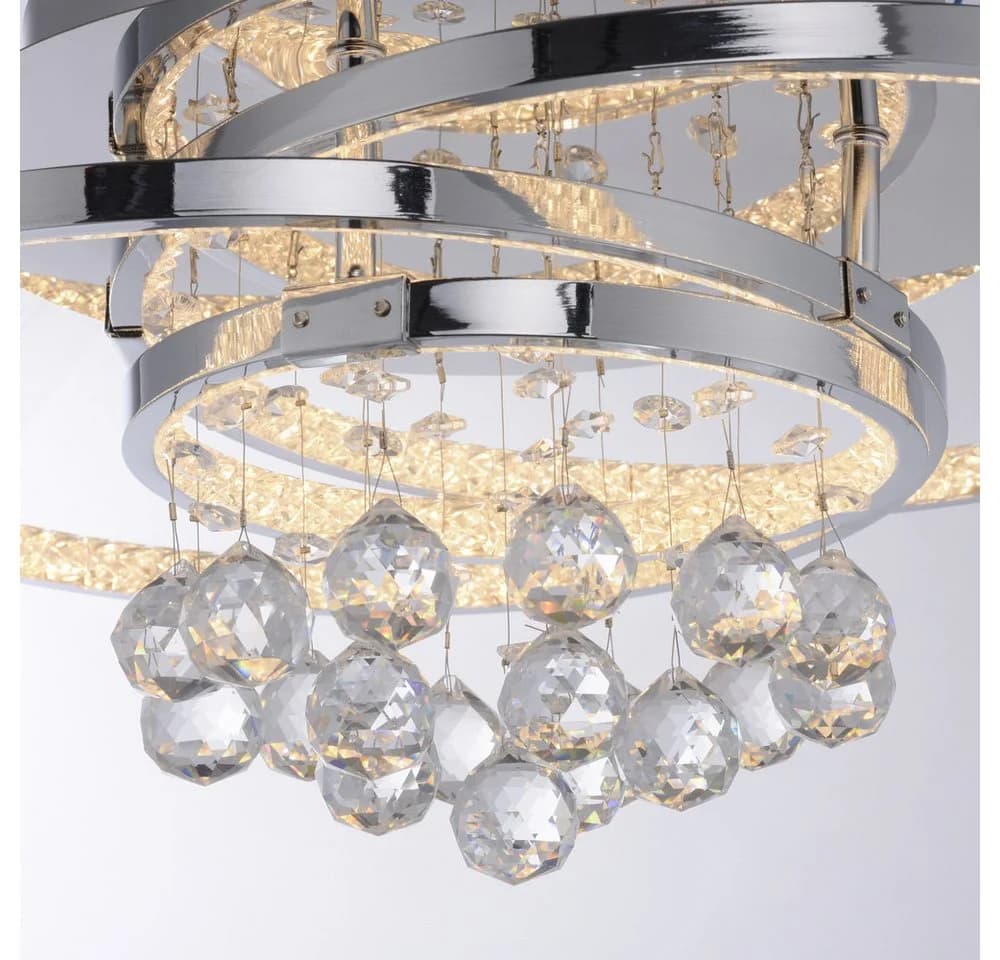 Paul Neuhaus LED Deckenleuchte Kristall dimmbar warmweiß 32 W - Bild 5