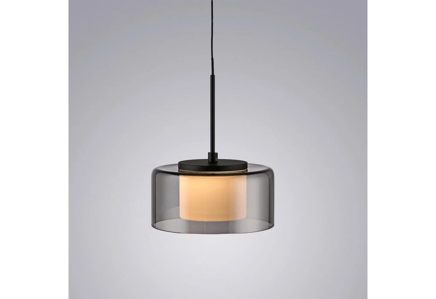 Paul Neuhaus LED Pendelleuchte RIKA Schwarz Grau Glas Metall - Bild 5