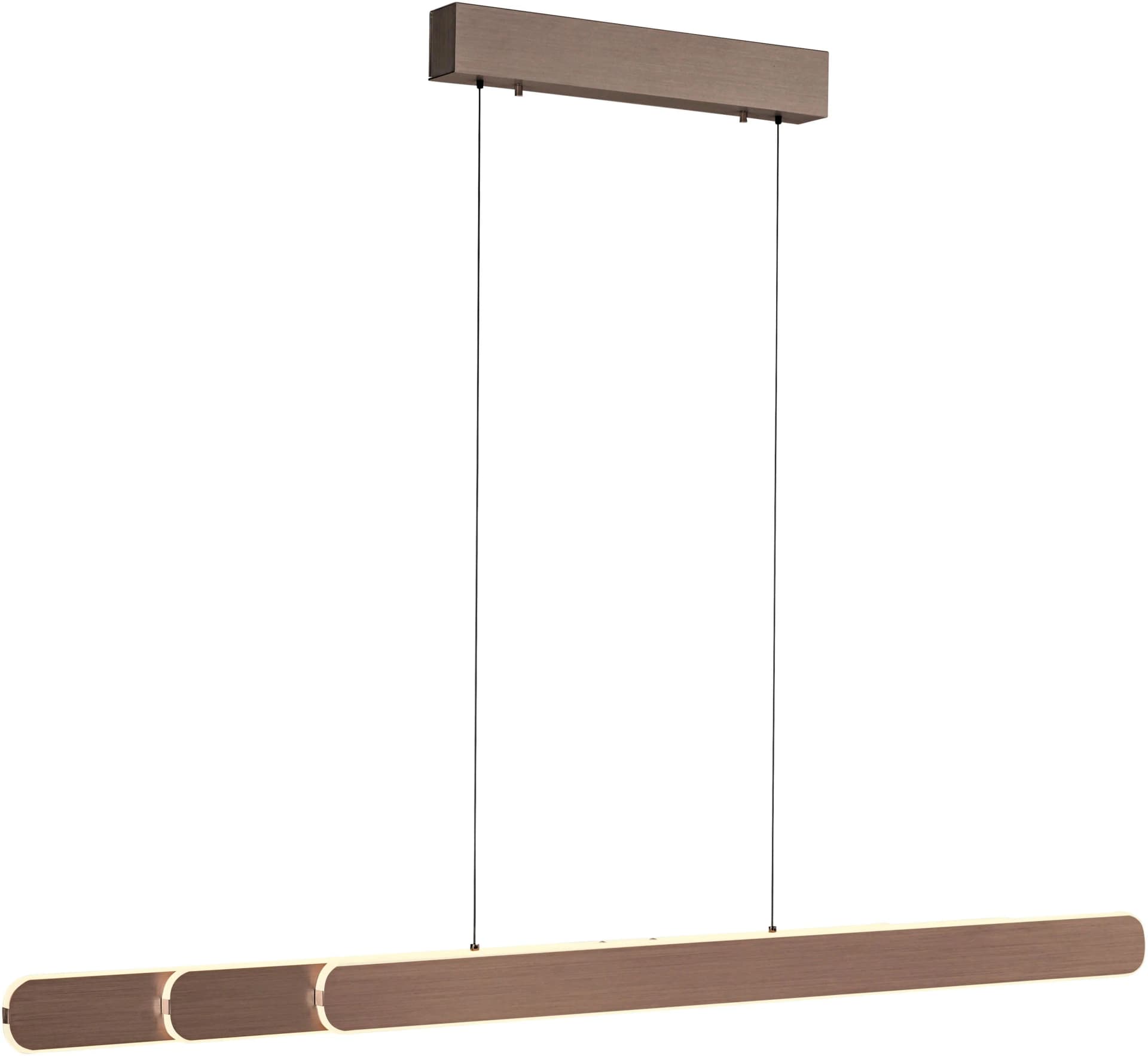 Moderne Pendelleuchte aus Metall mit LED-Beleuchtung