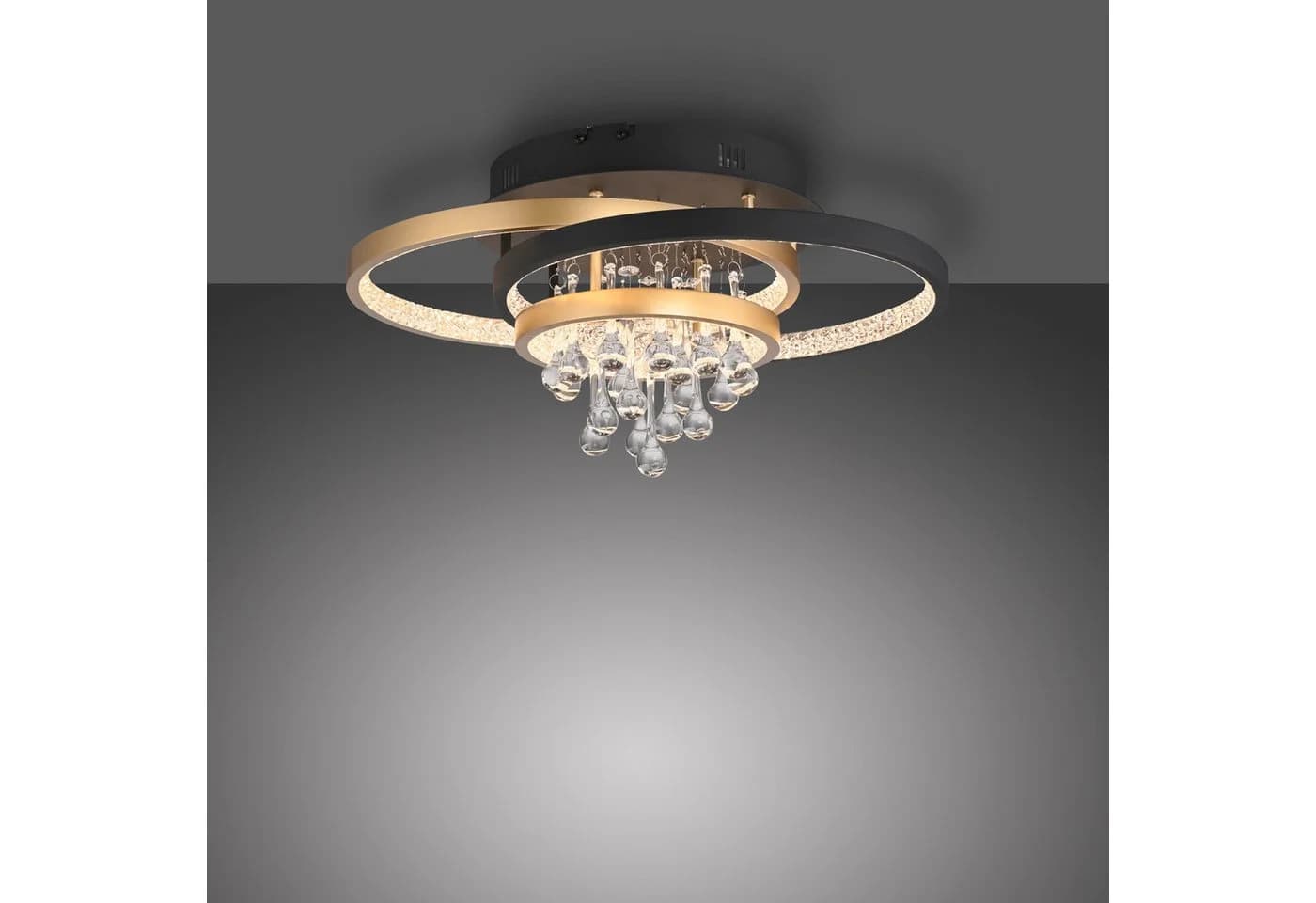 PAUL NEUHAUS Deckenleuchte ROTAZO Schwarz Messing LED dimmbar Switchmo - Bild 3