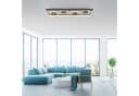 Moderne Deckenleuchte in Schwarz mit LED und Spiegel Bild 1
