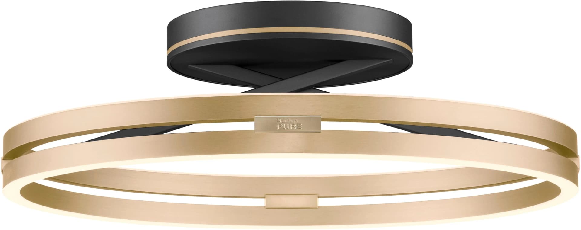 NEUHAUS PURE Loop LED Deckenleuchte Schwarz/Gold Dimmbar CCT