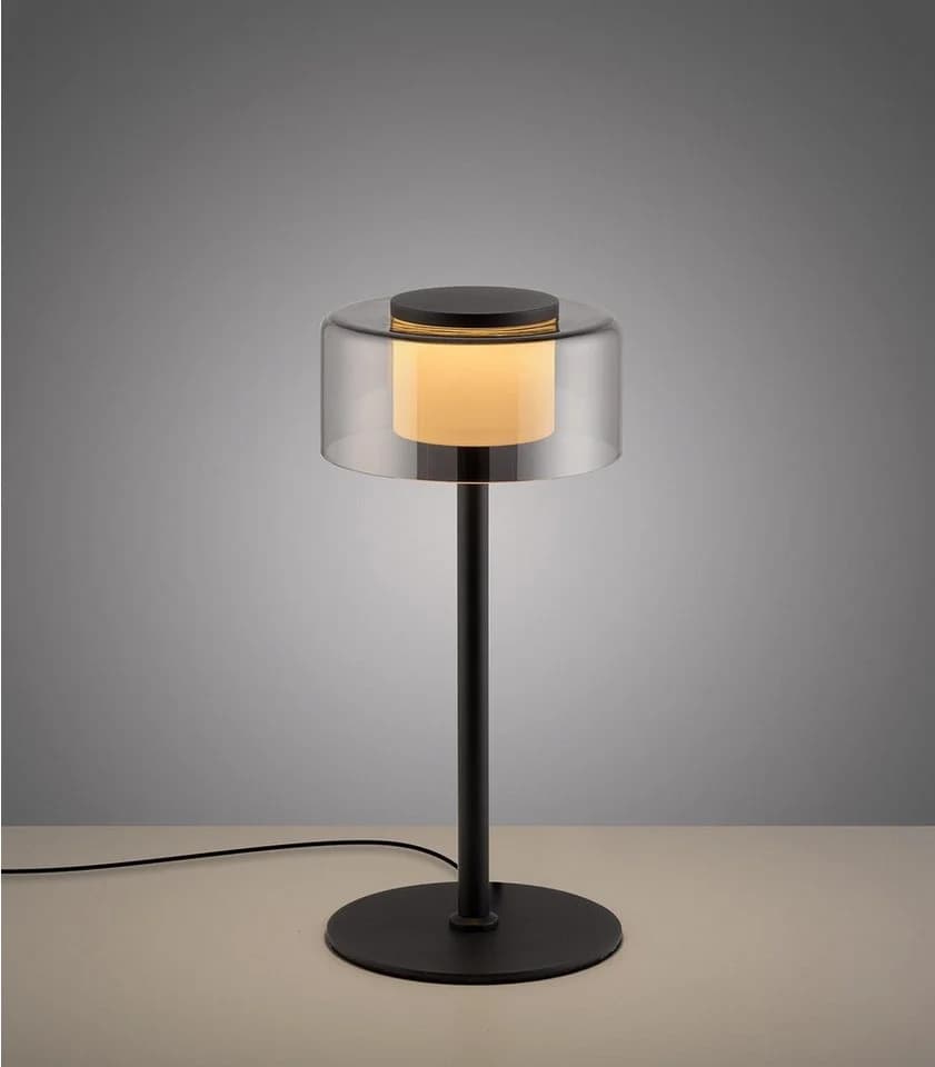 Paul Neuhaus LED Tischleuchte RIKA Schwarz Glas Dimmfunktion - Bild 3