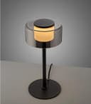 Paul Neuhaus LED Tischleuchte RIKA Schwarz Glas Dimmfunktion Bild 4