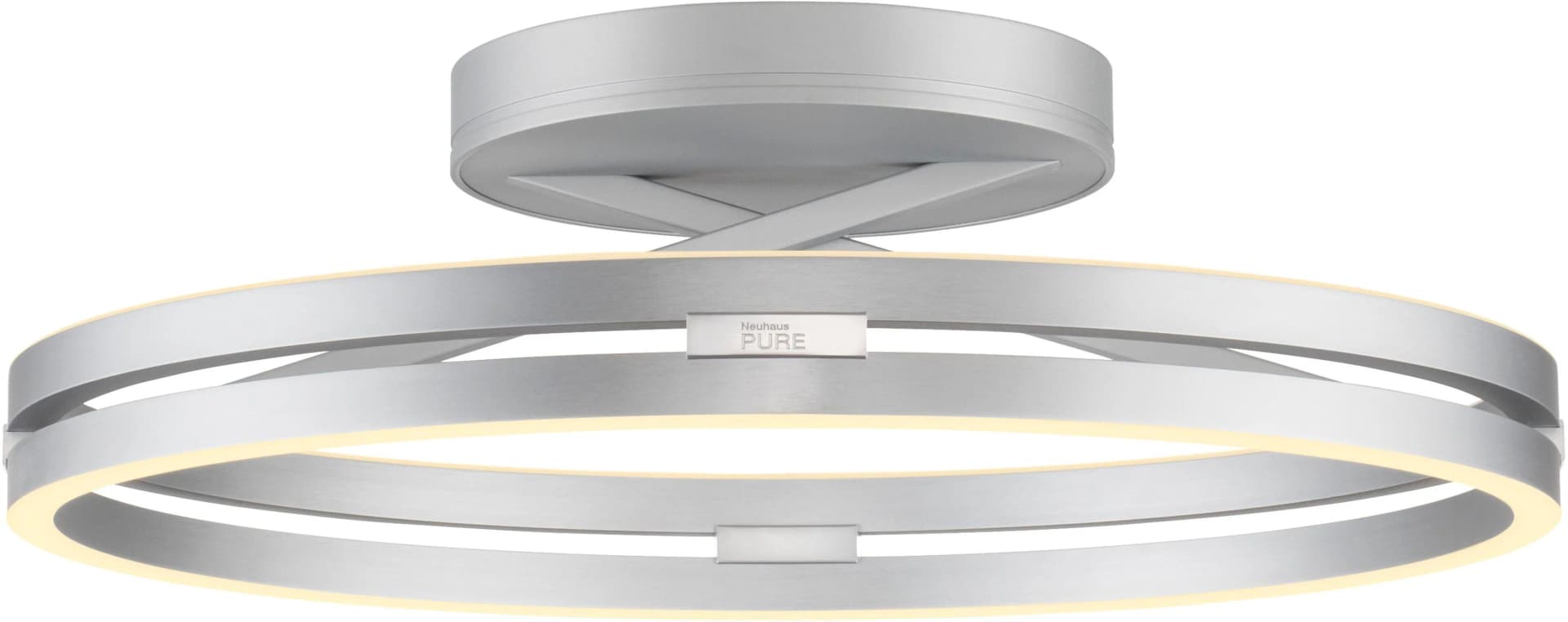 NEUHAUS PURE Loop LED Deckenleuchte Grau Dimmbar CCT