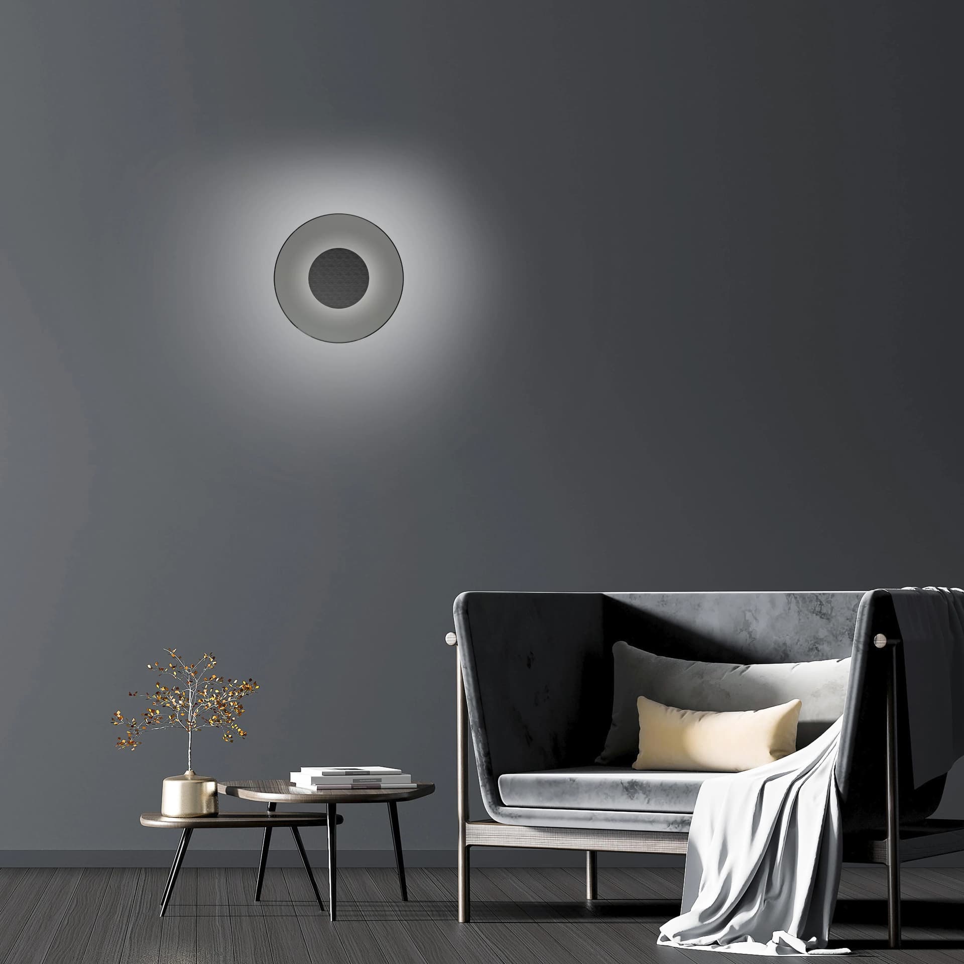 Neuhaus PURE Moon LED Wandleuchte Platin