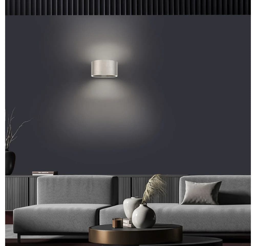 Paul Neuhaus Wandleuchte PURE Clipse LED Akku dimmbar silber